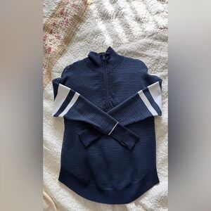 Arrie Offline Ribbed Quarter-Zip Sweater